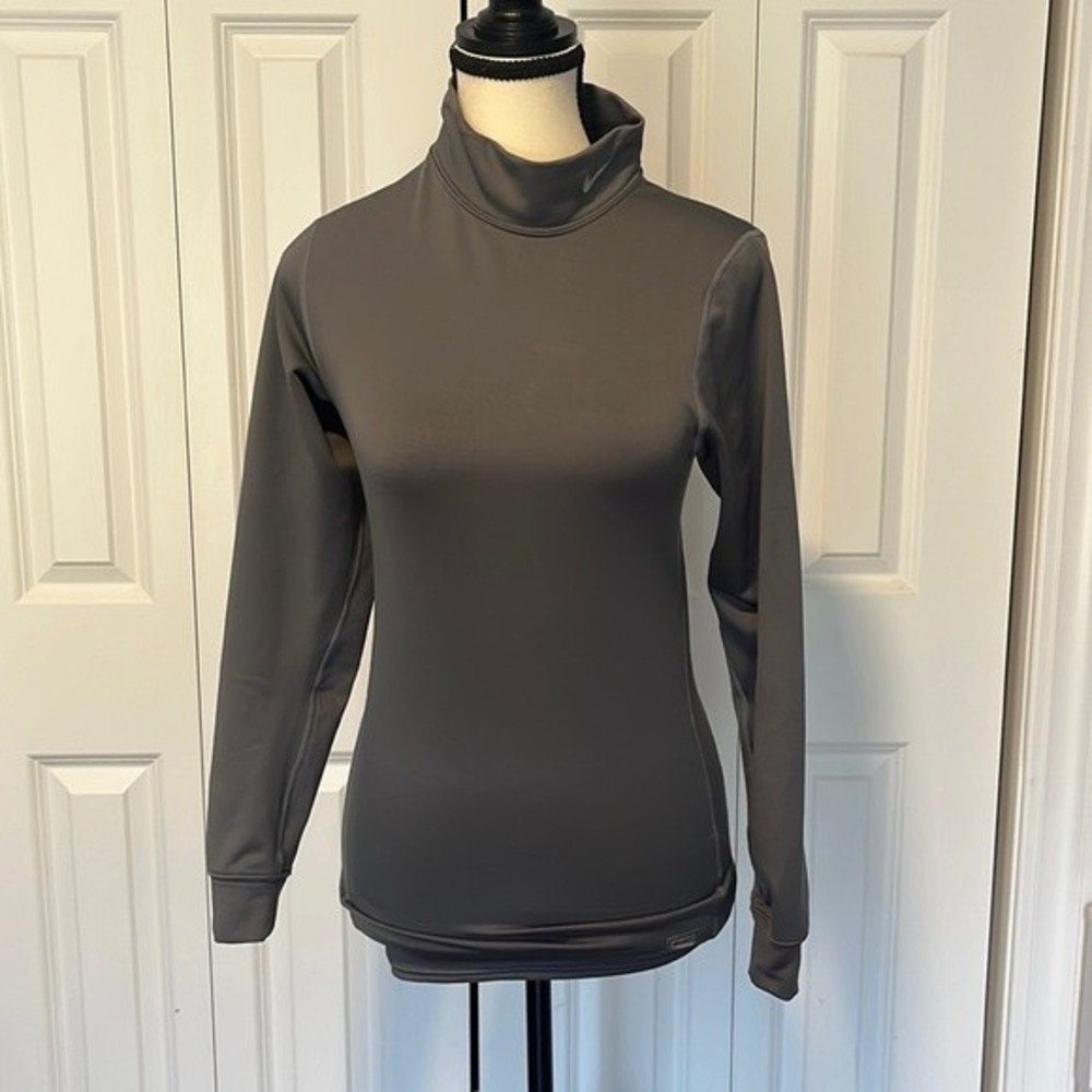 Nike Pro Therma grey, size small woman's. Nike Compression shirt